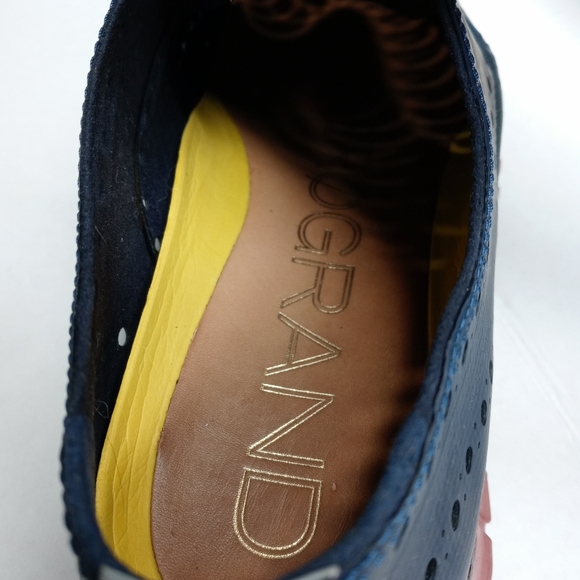 Cole Haan Zerøgrand Wingtip Oxford Lace-ups in Blue Size 10 - Picture 9 of 10